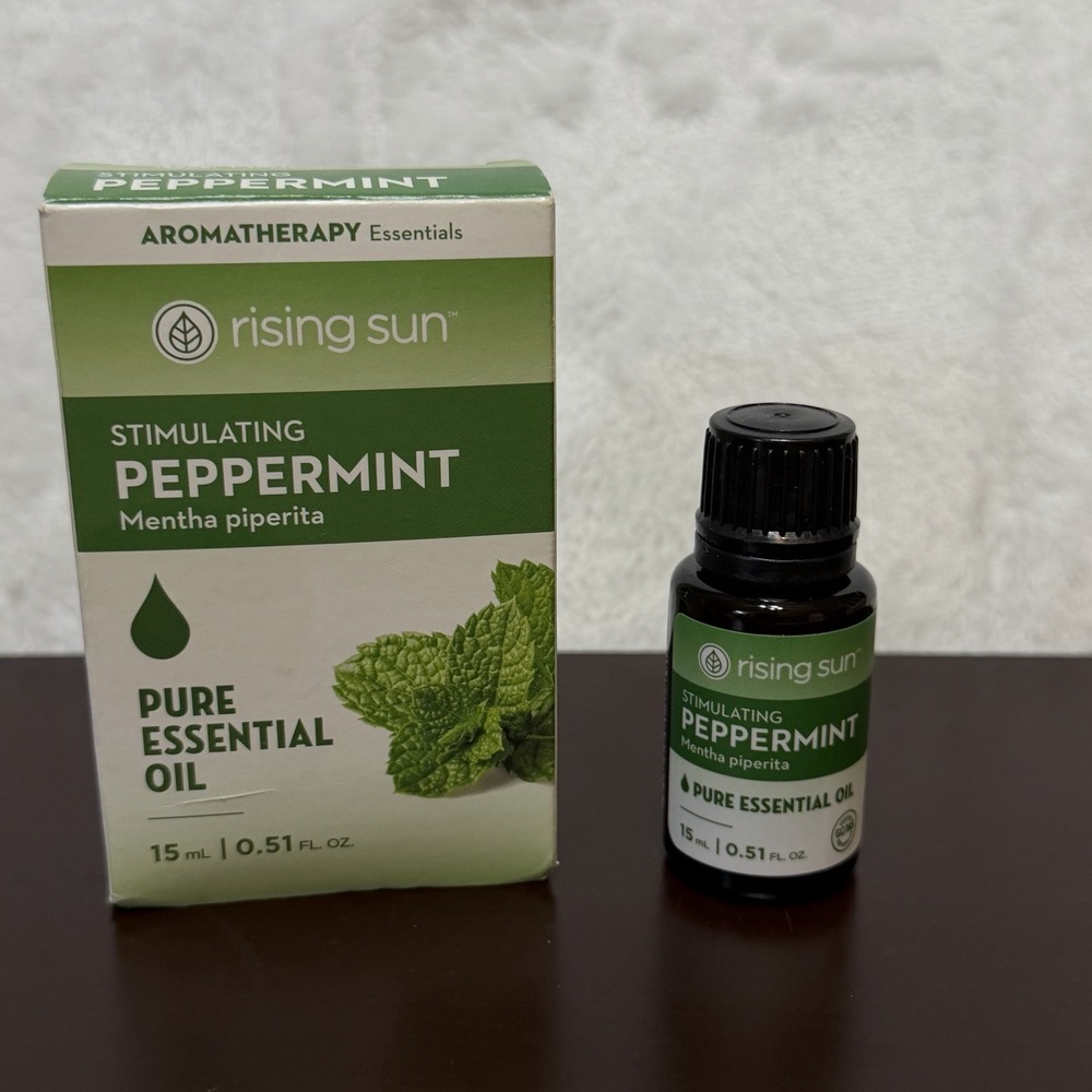 Rising Sun Aromatherapy, Stimulating Peppermint 15mL Essential Oil 100% Pure New
